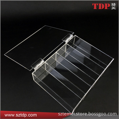 Manufacturer Customized Compartment Clear Acrylic Boxes with Lids for Storage